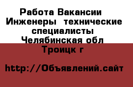 Работа Вакансии - Инженеры, технические специалисты. Челябинская обл.,Троицк г.